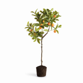 FAUX KUMQUAT TREE DROP-IN 33"