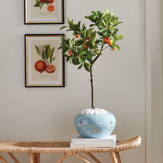 FAUX KUMQUAT TREE DROP-IN 33"