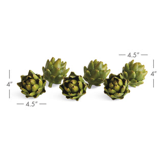 FAUX ARTICHOKES 4.5" ST/6