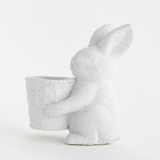 JANIE RABBIT WITH BASKET POT