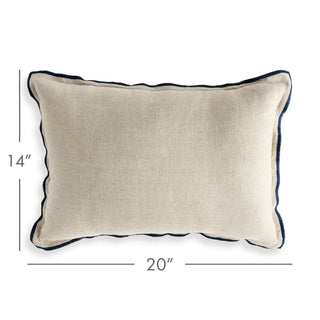 KIRBY EUROPEAN LINEN LUMBAR PILLOW