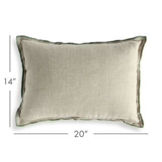 KIRBY EUROPEAN LINEN LUMBAR PILLOW