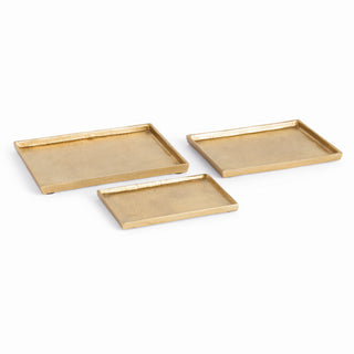 BRETT RECTANGULAR DECORATIVE TRAYS, SET OF 3
