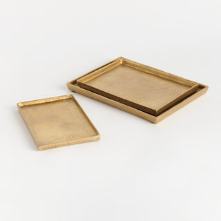BRETT RECTANGULAR DECORATIVE TRAYS, SET OF 3