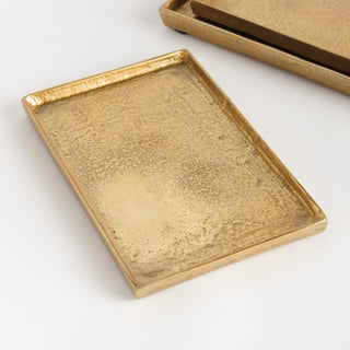 BRETT RECTANGULAR DECORATIVE TRAYS, SET OF 3