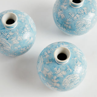 MONARCH LOTUS BUD VASES, SET OF 3