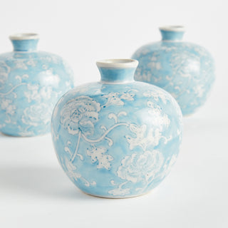 MONARCH LOTUS BUD VASES, SET OF 3