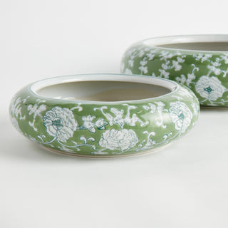 IMPERIAL LOTUS LOW POTS LARGE, SET OF 4