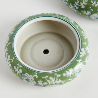 IMPERIAL LOTUS LOW POTS LARGE, SET OF 4