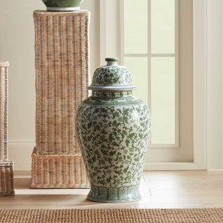 IMPERIAL BLOSSOM GRANDE LIDDED GINGER JAR