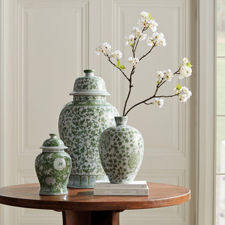 IMPERIAL BLOSSOM GRANDE LIDDED GINGER JAR