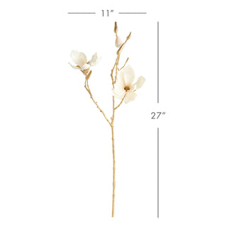 GILDED MAGNOLIA STEMS 27" ST/6
