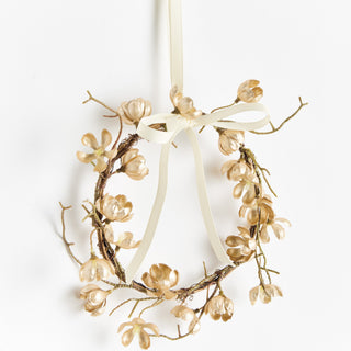 GILDED CHERRY BLOSSOM WREATHS ST/2