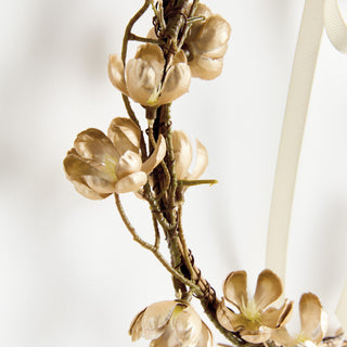 GILDED CHERRY BLOSSOM WREATHS ST/2