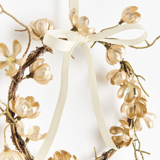 GILDED CHERRY BLOSSOM WREATHS ST/2