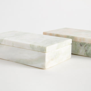 JOHANNA MARBLE LIDDED BOXES, SET OF 2