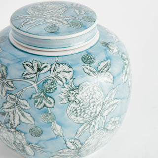 POMEGRANATE SKETCH LIDDED JAR