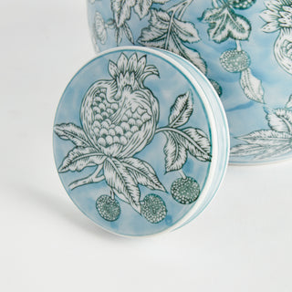 POMEGRANATE SKETCH LIDDED JAR