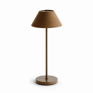 ALLUNA CORDLESS LAMP LINEN SHADE 14"