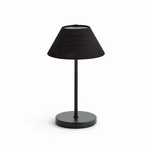 ALLUNA CORDLESS LAMP LINEN SHADE 10"