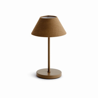 ALLUNA CORDLESS LAMP LINEN SHADE 10"