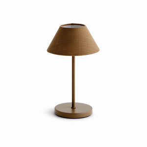 ALLUNA CORDLESS LAMP LINEN SHADE 10"