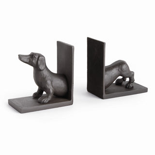 DACHSHUND BOOKENDS, SET OF 2