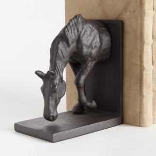 HORSE BOOKENDS, SET OF 2