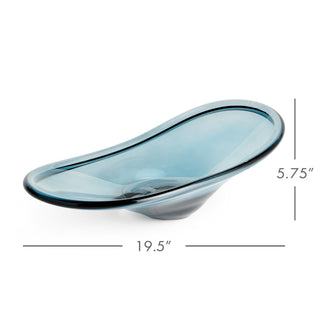 CARMO DECORATIVE GLASS CENTERPIECE BOWL