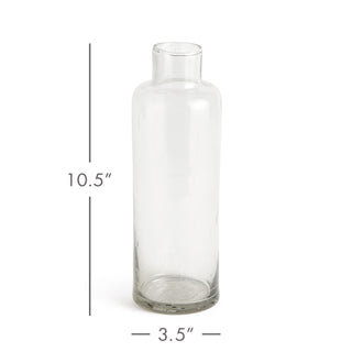 RENATO GLASS BOTTLE VASE MEDIUM