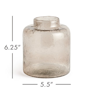 RENATO GLASS BOTTLE VASE SMALL