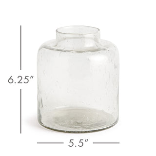 RENATO GLASS BOTTLE VASE SMALL