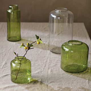 RENATO GLASS BOTTLE VASE SMALL