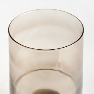 ADALINA GLASS FOOTED VASE SMALL