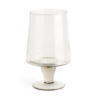 ADALINA GLASS FOOTED VASE SMALL