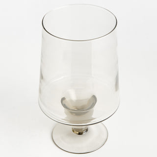 ADALINA GLASS FOOTED VASE SMALL