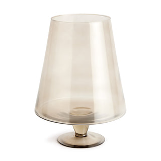 ADALINA GLASS FOOTED VASE LARGE