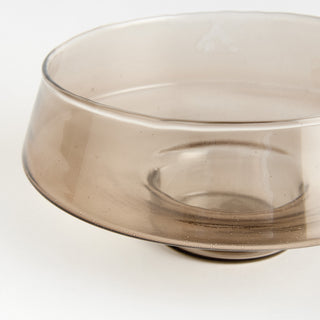 ADALINA DECORATIVE GLASS FOOTED BOWL