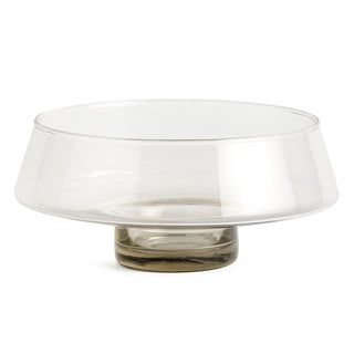 ADALINA DECORATIVE GLASS FOOTED BOWL