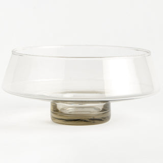 ADALINA DECORATIVE GLASS FOOTED BOWL
