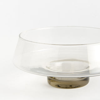 ADALINA DECORATIVE GLASS FOOTED BOWL