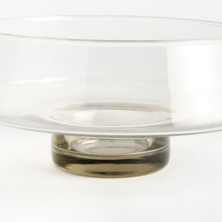 ADALINA DECORATIVE GLASS FOOTED BOWL