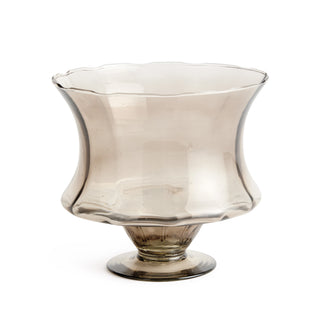 ANA DECORATIVE GLASS FOOTED BOWL