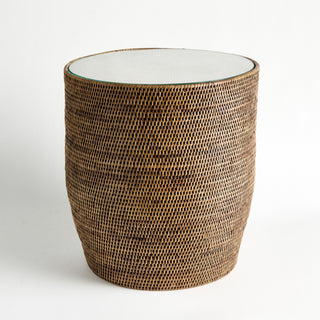 BURMA RATTAN SIDE TABLE