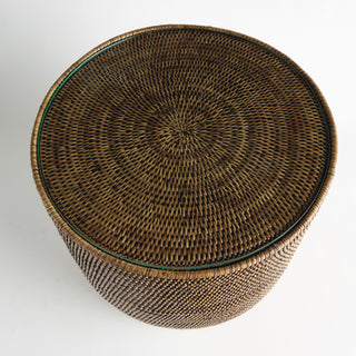 BURMA RATTAN SIDE TABLE