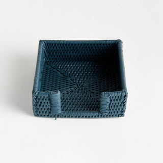 BURMA RATTAN SQUARE COCKTAIL NAPKIN HOLDER