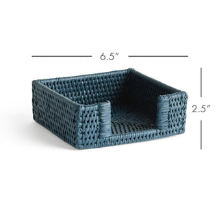 BURMA RATTAN SQUARE COCKTAIL NAPKIN HOLDER