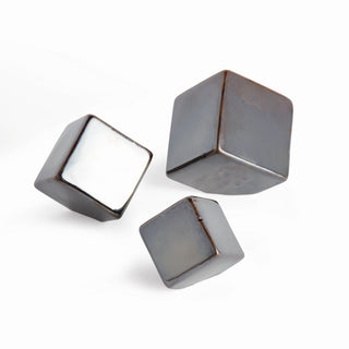 CUBE SCULPTURES, SET OF 3
