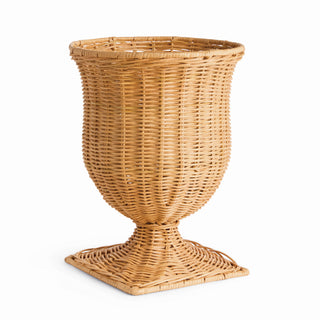 CHESAPEAKE RATTAN FOOTED URN NARROW