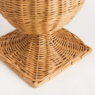 CHESAPEAKE RATTAN FOOTED URN NARROW